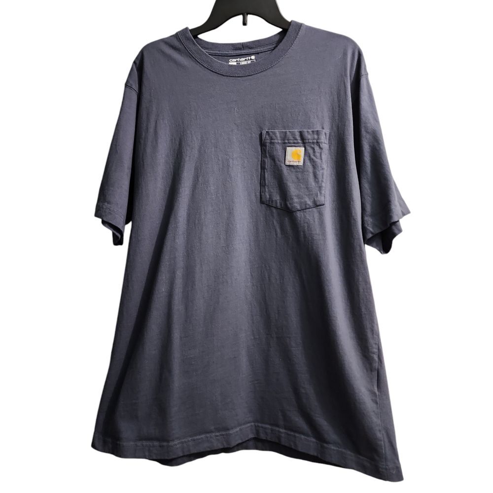 Carhartt Men's Loose Fit Pocket T-Shirt Workwear Casual Gray Cotton Tee